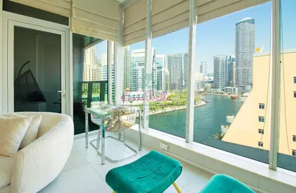 Apartment - 1 Bedroom - 2 Bathrooms for rent in Panoramic Tower - Dubai Marina - Dubai
