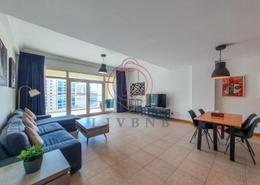 Living / Dining Room image for: Apartment - 1 bedroom - 2 bathrooms for rent in Al Anbara - Shoreline Apartments - Palm Jumeirah - Dubai, Image 1
