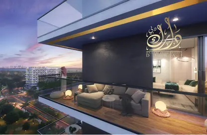 Terrace image for: Apartment - 2 Bedrooms - 3 Bathrooms for sale in Binghatti Azure - Jumeirah Village Circle - Dubai, Image 1
