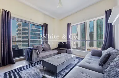 Living Room image for: Apartment - 1 Bedroom - 2 Bathrooms for rent in Central Tower - Bay Central - Dubai Marina - Dubai, Image 1