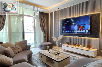 Apartment - 3 Bedrooms - 5 Bathrooms for rent in Oasis Tower - Al Rashidiya 1 - Al Rashidiya - Ajman
