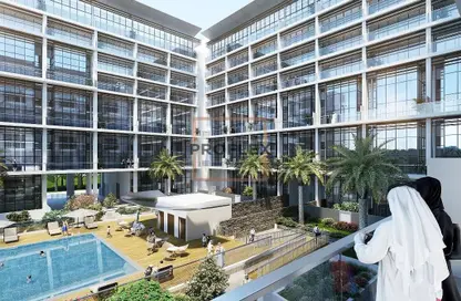 Outdoor Building image for: Apartment - 2 Bedrooms - 2 Bathrooms for sale in Oasis 2 - Oasis Residences - Masdar City - Abu Dhabi, Image 1