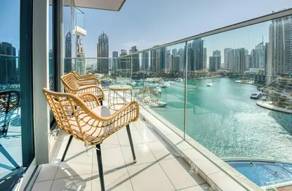 Apartment - 2 Bedrooms - 3 Bathrooms for rent in Damac Heights - Dubai Marina - Dubai