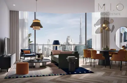 شقة - 1 حمام للبيع في بنينسولا ثري - بنينسولا - الخليج التجاري - دبي