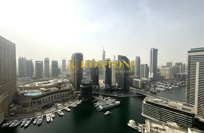 Apartment - 3 Bedrooms - 4 Bathrooms for rent in Bay Central West - Bay Central - Dubai Marina - Dubai