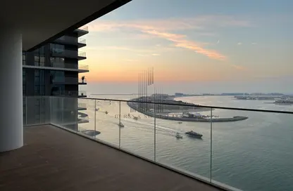 Balcony image for: Apartment - 3 Bedrooms - 3 Bathrooms for sale in Beach Isle - EMAAR Beachfront - Dubai Harbour - Dubai, Image 1
