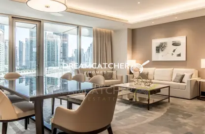 Living / Dining Room image for: Apartment - 3 Bedrooms - 4 Bathrooms for sale in The Address Sky View Tower 2 - The Address Sky View Towers - Downtown Dubai - Dubai, Image 1