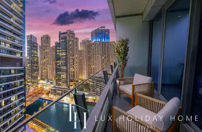 Apartment - Studio - 1 Bathroom for rent in Silverene Tower B - Silverene - Dubai Marina - Dubai