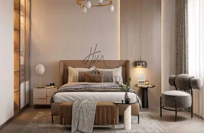 Room / Bedroom image for: Apartment - 1 Bedroom - 2 Bathrooms for sale in Millennium Talia Residences - Al Furjan - Dubai, Image 1