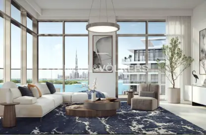 Living Room image for: Apartment - 1 Bedroom - 1 Bathroom for sale in The Cove II Building 6 - The Cove ll - Dubai Creek Harbour (The Lagoons) - Dubai, Image 1