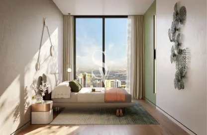 Room / Bedroom image for: Apartment - 1 Bedroom - 2 Bathrooms for sale in Rise Residences - Jumeirah Village Circle - Dubai, Image 1
