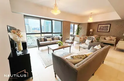 Living Room image for: Apartment - 4 Bedrooms - 5 Bathrooms for rent in Executive Tower H - Executive Towers - Business Bay - Dubai, Image 1