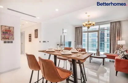 Living / Dining Room image for: Apartment - 2 Bedrooms - 2 Bathrooms for rent in Sunrise Bay - EMAAR Beachfront - Dubai Harbour - Dubai, Image 1