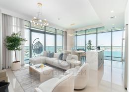 Living Room image for: Apartment - 3 bedrooms - 4 bathrooms for rent in Beach Vista - EMAAR Beachfront - Dubai Harbour - Dubai, Image 1