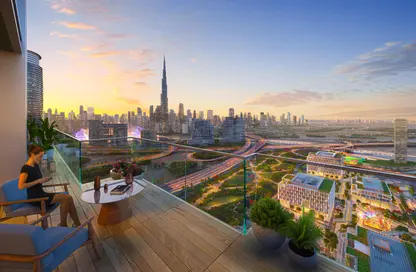 Balcony image for: Apartment - 1 Bedroom - 1 Bathroom for sale in Design Quarter Tower A - Design Quarter - Dubai Design District - Dubai, Image 1
