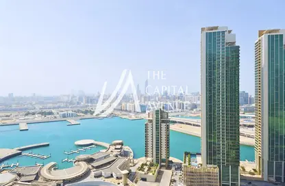 Apartment - 1 Bedroom - 1 Bathroom for rent in Al Maha Tower - Marina Square - Al Reem Island - Abu Dhabi