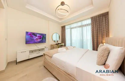 Room / Bedroom image for: Apartment - 1 Bathroom for rent in Farhad Azizi Residence - Al Jaddaf - Dubai, Image 1