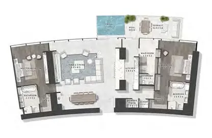 شقة - 3 غرف نوم - 4 حمامات للبيع في برج كافالي كازا - الصفوح 2 - الصفوح - دبي