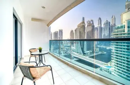 Apartment - 1 Bedroom - 2 Bathrooms for rent in Time Place Tower - Dubai Marina - Dubai