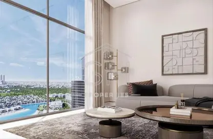 Living Room image for: Apartment - 1 Bedroom - 1 Bathroom for sale in 330 Riverside Crescent - Sobha Hartland II - Mohammed Bin Rashid City - Dubai, Image 1