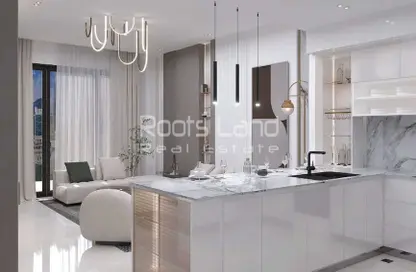 Kitchen image for: Apartment - 2 Bedrooms - 2 Bathrooms for sale in Binghatti Emerald - Jumeirah Village Circle - Dubai, Image 1