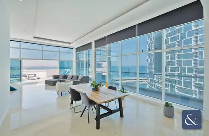 Living / Dining Room image for: Penthouse - 3 Bedrooms - 4 Bathrooms for sale in Dorra Bay - Dubai Marina - Dubai, Image 1