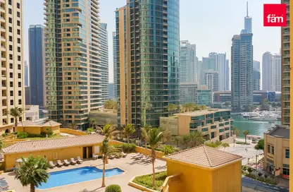 Apartment - 1 Bedroom - 2 Bathrooms for rent in Rimal 4 - Rimal - Jumeirah Beach Residence - Dubai