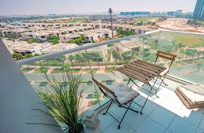 Balcony image for: Apartment - 1 Bedroom - 1 Bathroom for rent in Carson - DAMAC Hills - Dubai, Image 1