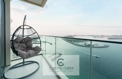 Apartment - 2 Bedrooms - 2 Bathrooms for rent in Beach Vista - EMAAR Beachfront - Dubai Harbour - Dubai