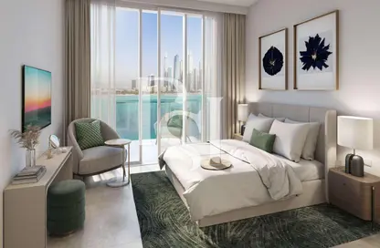 Room / Bedroom image for: Apartment - 3 Bedrooms - 4 Bathrooms for sale in Beachgate by Address - EMAAR Beachfront - Dubai Harbour - Dubai, Image 1