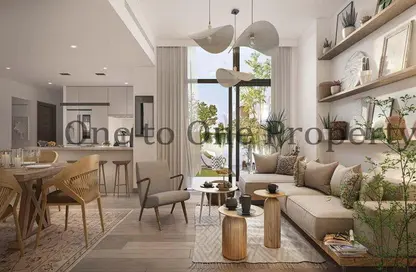 Living / Dining Room image for: Apartment - 1 Bedroom - 2 Bathrooms for sale in The Sustainable City - Yas Island - Yas Island - Abu Dhabi, Image 1