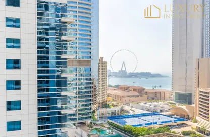 Apartment - 3 Bedrooms - 3 Bathrooms for rent in Skyview Tower - Dubai Marina - Dubai