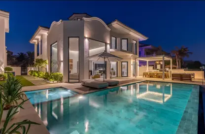 Villa - 4 Bedrooms - 6 Bathrooms for rent in Garden Homes Frond C - Garden Homes - Palm Jumeirah - Dubai