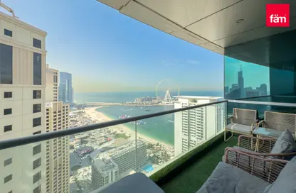 Apartment - 3 Bedrooms - 5 Bathrooms for sale in Al Fattan Marine Tower - Al Fattan Marine Towers - Jumeirah Beach Residence - Dubai