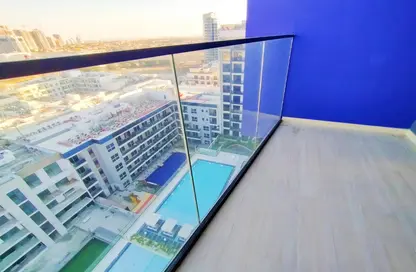 Balcony image for: Apartment - 1 Bedroom - 2 Bathrooms for rent in Binghatti Crest - Jumeirah Village Circle - Dubai, Image 1