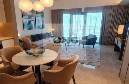 Living / Dining Room image for: Apartment - 1 Bedroom - 2 Bathrooms for rent in Address Harbour Point Tower 2 - Address Harbour Point - Dubai Creek Harbour (The Lagoons) - Dubai, Image 1