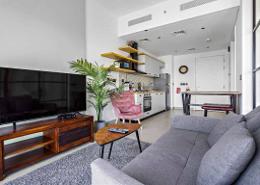 Living Room image for: Apartment - 1 bedroom - 1 bathroom for rent in Collective - Dubai Hills Estate - Dubai, Image 1