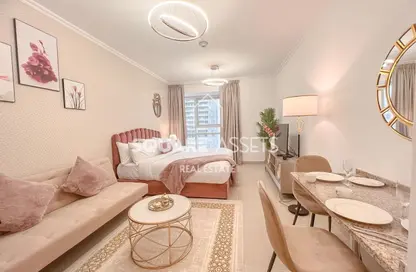 Apartment - Studio - 1 Bathroom for rent in Goldcrest Executive - JLT Cluster C - Jumeirah Lake Towers - Dubai