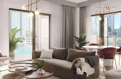 Living Room image for: Apartment - 1 Bedroom - 1 Bathroom for sale in Orchid - Creek Beach - Dubai Creek Harbour (The Lagoons) - Dubai, Image 1