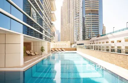 Pool image for: Apartment - 1 Bedroom - 1 Bathroom for rent in Barcelo Residences - Dubai Marina - Dubai, Image 1