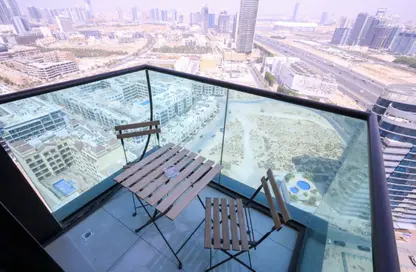 شقة - غرفة نوم - 2 حمامات للايجار في ذا سكوير تاور - قرية الجميرا سركل - دبي
