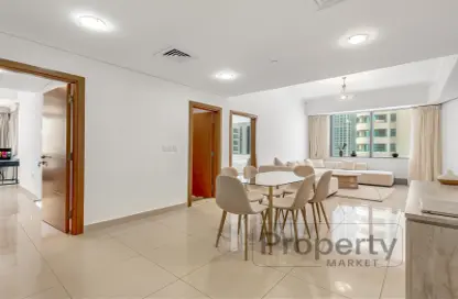 Apartment - 2 Bedrooms - 3 Bathrooms for rent in Ocean Heights - Dubai Marina - Dubai