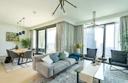 Apartment - 3 Bedrooms - 4 Bathrooms for rent in Burj Vista 1 - Burj Vista - Downtown Dubai - Dubai
