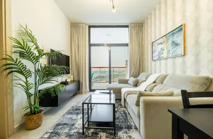 Living Room image for: Apartment - 1 Bedroom - 2 Bathrooms for rent in Binghatti Avenue - Al Jaddaf - Dubai, Image 1