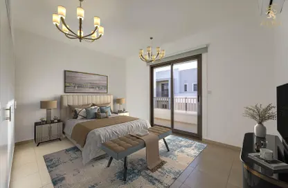 Room / Bedroom image for: Townhouse - 3 Bedrooms - 3 Bathrooms for rent in Hayat Townhouses - Town Square - Dubai, Image 1