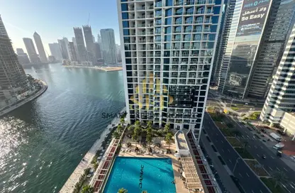 Apartment - Studio - 1 Bathroom for rent in Damac Maison Prive B - Damac Maison Prive - Business Bay - Dubai