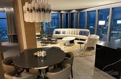 Living / Dining Room image for: Apartment - 2 Bedrooms - 2 Bathrooms for rent in One Za'abeel - Zabeel 1 - Zabeel - Dubai, Image 1