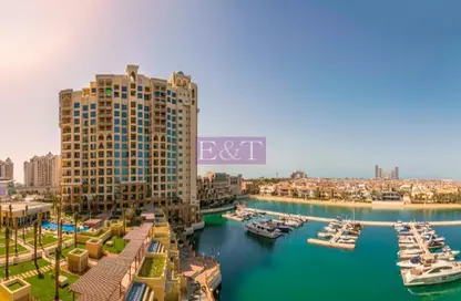 Water View image for: Apartment - 3 Bedrooms - 4 Bathrooms for rent in Marina Residences 5 - Marina Residences - Palm Jumeirah - Dubai, Image 1