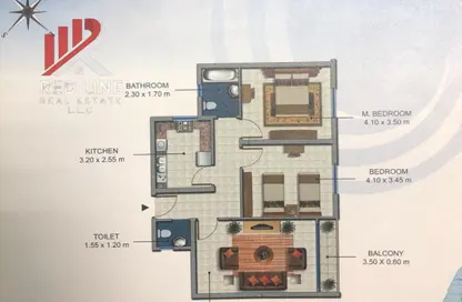 شقة - 2 غرف نوم - 2 حمامات للبيع في المجاز 3 - المجاز - الشارقة