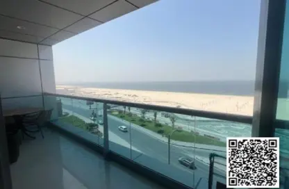 شقة - غرفة نوم - 2 حمامات للايجار في مساكن كورنيش عجمان - طريق كورنيش عجمان - عجمان